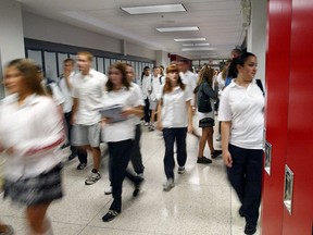 The first day back to classes can be a blur for many. (Windsor Star-Brent Foster)
