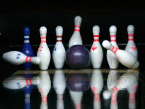 Bowling pins are seen in this file photo. (Jason Kryk)