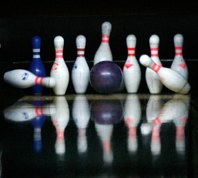 Bowling pins are seen in this file photo. (Jason Kryk)