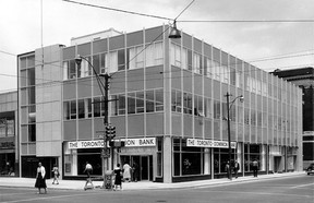 1965-The Toronto Dominion Bank at the corner of Ouellette Ave.and Wyandotte St. (The Windsor Star-FILE)