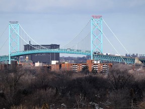 The Ambassador Bridge is seen in this file photo. (Jason Kryk/The Windsor Star)