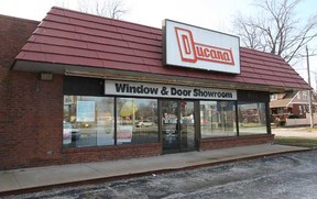 Exterior of the Ducana Windows and Doors showroom on Tecumseh Road East in Windsor, Ont. Wednesday, Jan. 4, 2012. The company is going out of business.