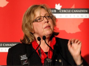 Green Party leader Elizabeth May. (Pat McGrath/Ottawa Citizen)