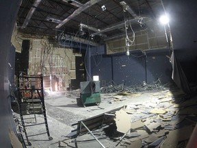 Interior of one of the Palace theatres that are coming down to make room for the new Windsor Star offices. (Photo By: Rob Gurdebeke)