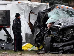 A 24-year-old Windsor man has died after an early morning single vehicle collision on Riverside Drive East. (Photo By: Dax Melmer/The Windsor Star)