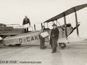 Windsor Star historic. Border Cities Star unloading papers to be delivered by air. (Windsor Star-FILE)