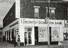 Windsor,Ont. 1971-Exterior of the Toronto Dominion Bank on Ottawa St. and Gladstone. (The Windsor Star-FILE)
