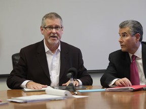 Bill Carter and Max Zalev meet The Star's editorial board on Feb. 23, 2012. (Photo By: Jason Kryk)