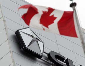 The Chrysler Canada headquarters sign is displayed in Windsor, Ontario, Canada on October 3, 2011. (JASON KRYK/ The Windsor Star)