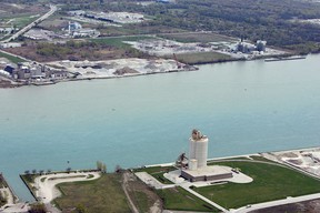 The site of the proposed DRIC crossing is photographed on Friday, April 23, 2010. (TYLER BROWNBRIDGE / The Windsor Star)