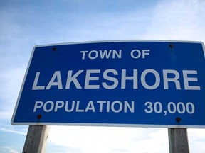 A Lakeshore sign is pictured Friday, Jan. 6, 2012.