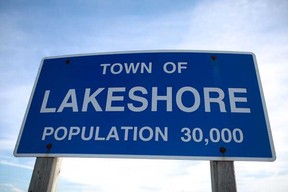 A Lakeshore sign is pictured Friday, Jan. 6, 2012.