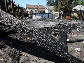 The Crown believes the victims were found in this garage, torched in a blaze, in the 1600 block of Moy Avenue. (Photo By: Tyler Brownbridge)