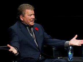 William Shatner is seen at Place des Arts in Montreal on Friday, November 4, 2011. (Dave Sidaway / THE GAZETTE)