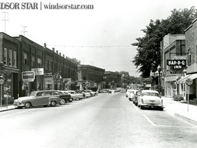 Kingsville,Ont. July 9/1955-Kingsville, the town is a mecca for thousands who come to enjoy the clean living and easy pace. Many up to date stores line the curved main street and visitors need never to go out of town to purchase their needs. (The Windsor Star-FILE)