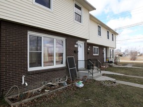 A townhouse at 1209 Central Avenue is pictured Sunday, Mar. 4, 2012. (DAX MELMER/The Windsor Star)
