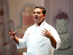 Buddy Valastro, a.k.a. Cake Boss, hypes the crowd in Montreal in Sept. 2010.