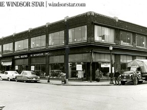 WINDSOR,Ont. Jan./1957-Goodwill Industries at the corner of Pitt St. East and Goyeau St. (The Windsor Star-Barry Gloster) HISTORIC