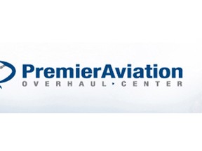 The logo of Premier Aviation.