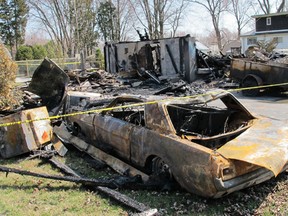 The scene of an early Sunday house fire on Erie Avenue in Kingsville, Ont. Photographed on March 19, 2012.