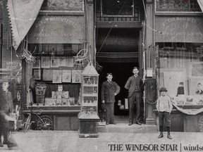 Exterior of the Marentette Book and Stationery store on Ouellette Ave. Opened in 1884 it remained at the same location until it closed in the late 1960's. (The Windsor Star-FILE)