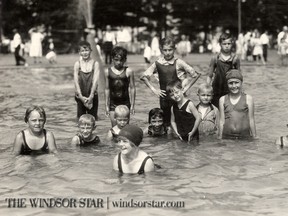 June 29/1935-Children swim at the new Prince Rd. Park in Sandwich. (The Windsor Star-FILE)