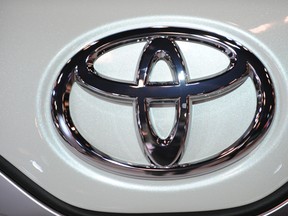 The Toyota logo is seen in this 2010 file photo.