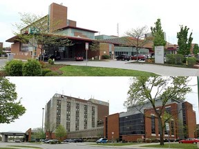 Hotel-Dieu Grace and Windsor Regional are seen in this photo illustration.