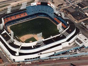 An aerial view of Tiger Stadium.