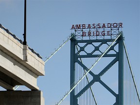 An unfinished ramp in the yet-to-be-completed Detroit Plaza of the Ambassador Bridge is seen in this January 2012 file photo (Tyler Brownbridge / The Windsor Star)