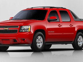 A 2013 Chevy Avalanche is seen in this promotional image.