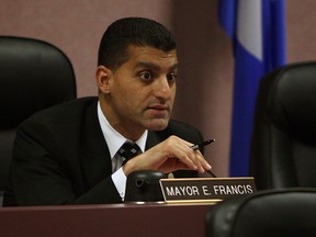WINDSOR, ON.: APRIL 16, 2012 -- Mayor Eddie Francis speaks during a city council meeting at city hall in Windsor on Friday, April 16, 2012.           (TYLER BROWNBRIDGE / The Windsor Star)