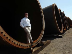 CS Wind employee Patrick Persichilli stands in the yard of the company's Windsor plant. Tyler Brownbridge/The Windsor Star