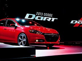 The 2013 Dodge Dart is unveiled at the North American International Auto Show in this January 2012 file photo. (Scott Eells / Bloomberg)