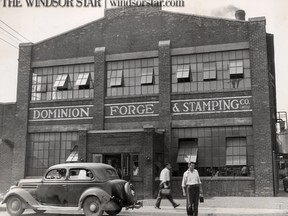 Windsor,ONT. Aug.1944-Exterior of the Dominion Forge and Stamping Company. (The Windsor Star-File) HISTORIC