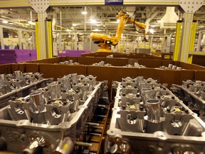 The interior of Ford's Essex Engine Plant is seen in this February 2010 file photo. (Tyler Brownbridge / The Windsor Star)