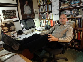 Marty Gervais, the City of Windsor's poet laureate, is shown in his office in this October 2011 file photo. (Tyler Brownbridge / The Windsor Star)
