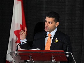 Windsor Mayor Eddie Francis delivers his 2012 State of the City address at the Caboto Club on April 13, 2012. (Tyler Brownbridge / The Windsor Star)