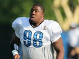 Nick Fairley of the Detroit Lions is seen in this August 2011 file photo. (Leon Halip / Getty Images)