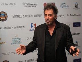 WINDSOR, ONT.:MARCH 31, 2012 -- Actor Al Pacino arrives at An Intimate Evening with Al Pacino, presented by the Canadian Italian Business and Professional Association of Windsor, at Caesars Windsor, Saturday, March 31, 2012.  (DAX MELMER/The Windsor Star)