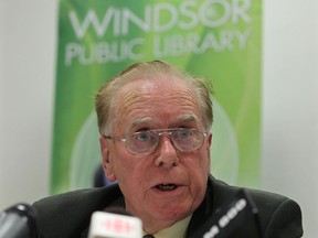 WINDSOR, ONT. APRIL. 25, 2012-  Windsor councillor Hilary Payne speaks during a media conference Wednesday, April 25, 2012, in Windsor, Ont. regarding councillor Al Maghnieh's credit card use with the library board.   (DAN JANISSE/The Windsor Star)