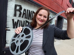 Marianne Jeney of independent filmmaking support group Raindance Windsor-Detroit is seen at her Windsor storefront on April 9, 2012. (Nick Brancaccio / The Windsor Star)