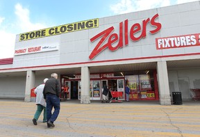 Bargain hunters head to the Zellers store on Huron Church Road in Windsor, Ont. on April 9, 2012. The store is slated for closure June 8. (Dan Janisse / The Windsor Star)