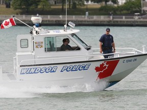 The Windsor Police boat is seen in this file photo. (Jason Kryk/The Windsor Star)