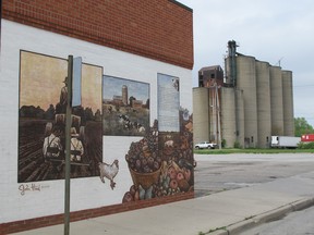 These are the four Essex silos off Talbot Road that are desired as the site for a 3-D mural.