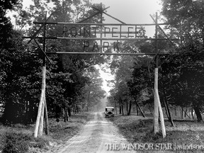 Nov. 1933-The front entrance of Point Pelee national park outside of Leamington. (The Windsor Star-File)