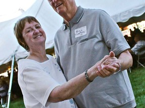 WINDSOR, ONT., May 19, 2012 -- Bev and Bill Timpson dance during the Walkerville Collegiate's 90th anniversary reunion on Saturday, May 19, 2012. The two were high school sweethearts and will be celebrating their 50th wedding anniversary this year. (REBECCA WRIGHT/ The Windsor Star)