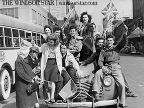 When the word was flashed that forces of Hitler had finally been smashed during World War 2, impromptu celebrations broke out throughout the city. Ouellette Avenue was soon jammed with motorists and pedestrians and the celebrations continued all the following day. The military surrender was ratified on May 8, 1945.