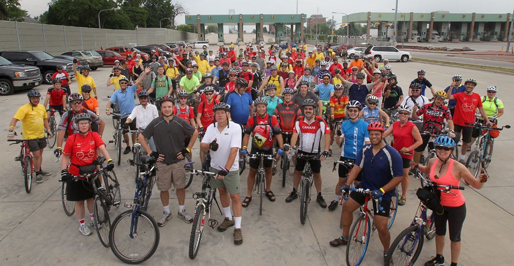 Bike the Bridge event a rare ride for WindsorDetroit cyclists