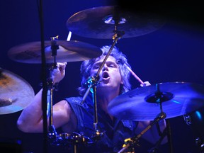 Jeff Burrows, drummer for The Tea Party, performs at the Colosseum at Caesars Windsor on July 29, 2011 in Windsor, Ont. (JASON KRYK/ The Windsor Star)